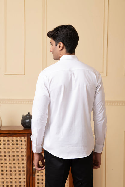 Swan Embroidery Shirt by Hilo Design