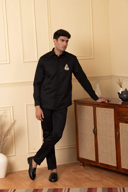 Boat Embroidery Shirt by Hilo Design