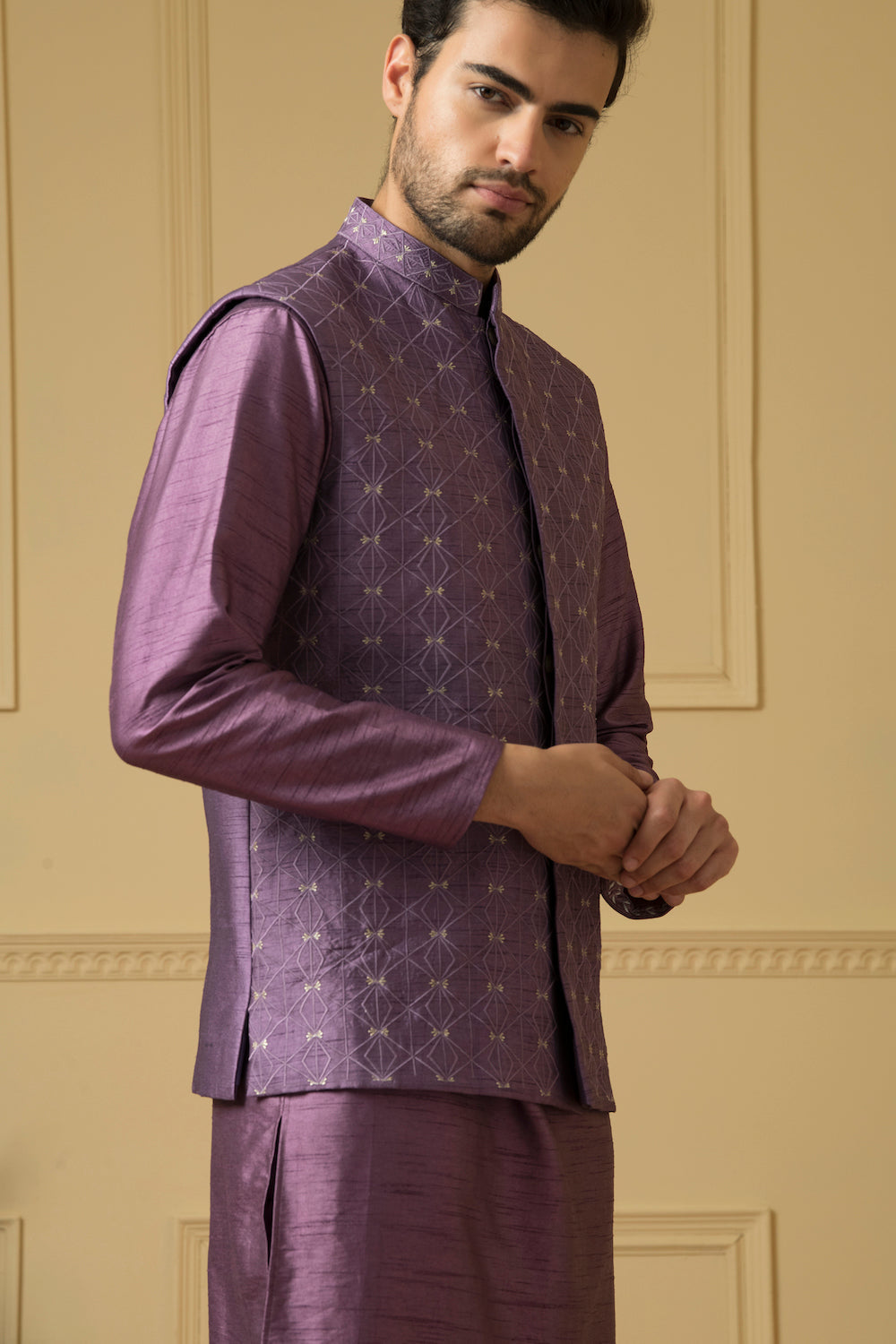 Sombra Designer Men's Nehru Jacket by Hilo Design