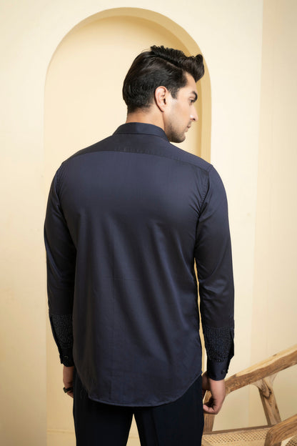 Metallic Designer Men's Shirt by Hilo Design