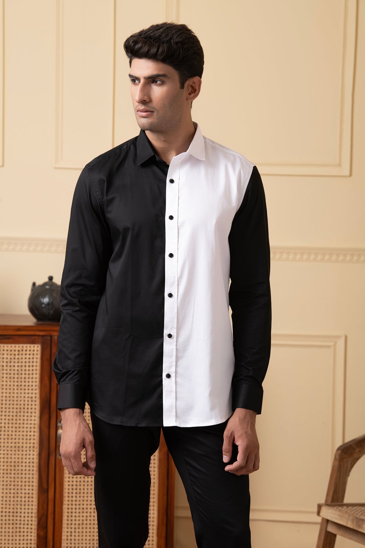 Black And White Shirt by Hilo Design
