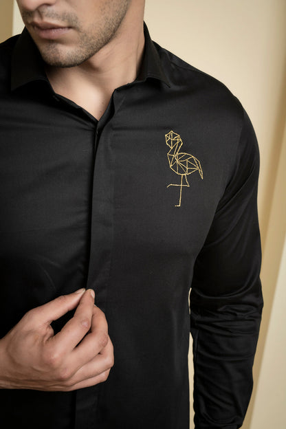 Perto Crane Shirt by Hilo Design