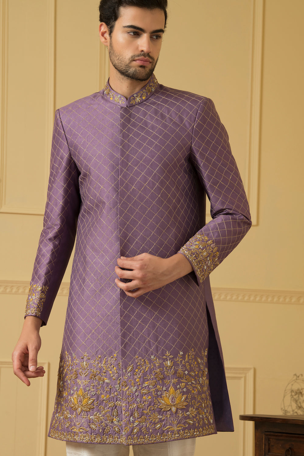 Marfil Designer Men's Sherwani by Hilo Design