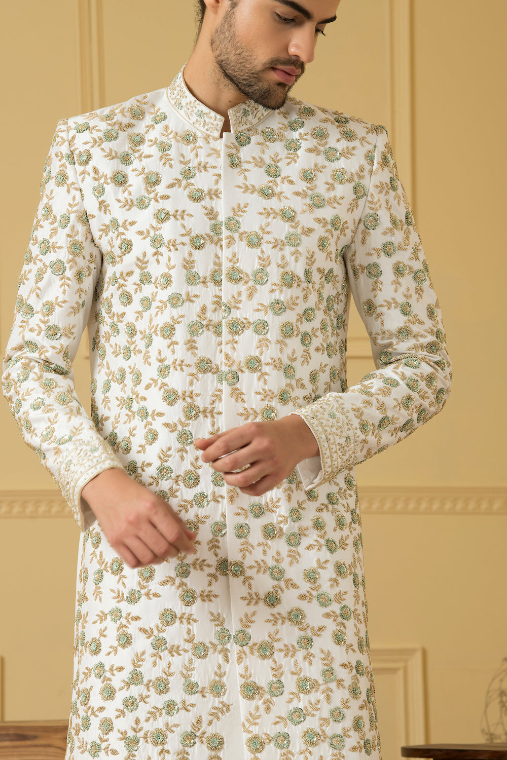 Verde Designer Men's Sherwani by Hilo Design