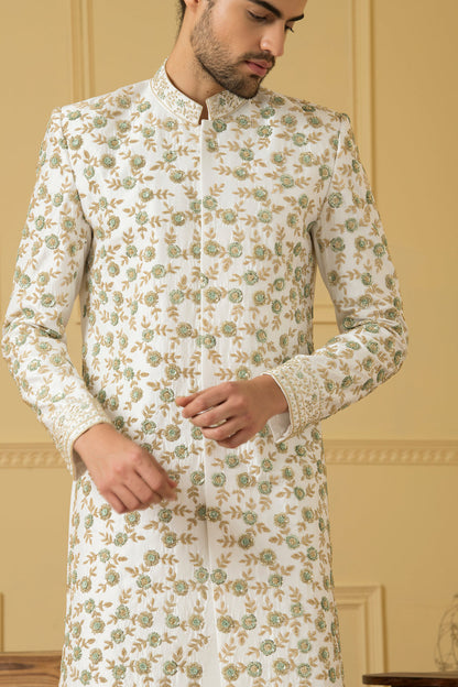 Verde Designer Men's Sherwani by Hilo Design
