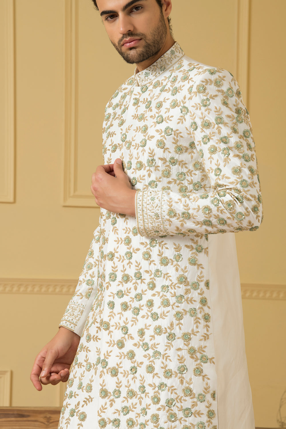 Verde Designer Men's Sherwani by Hilo Design
