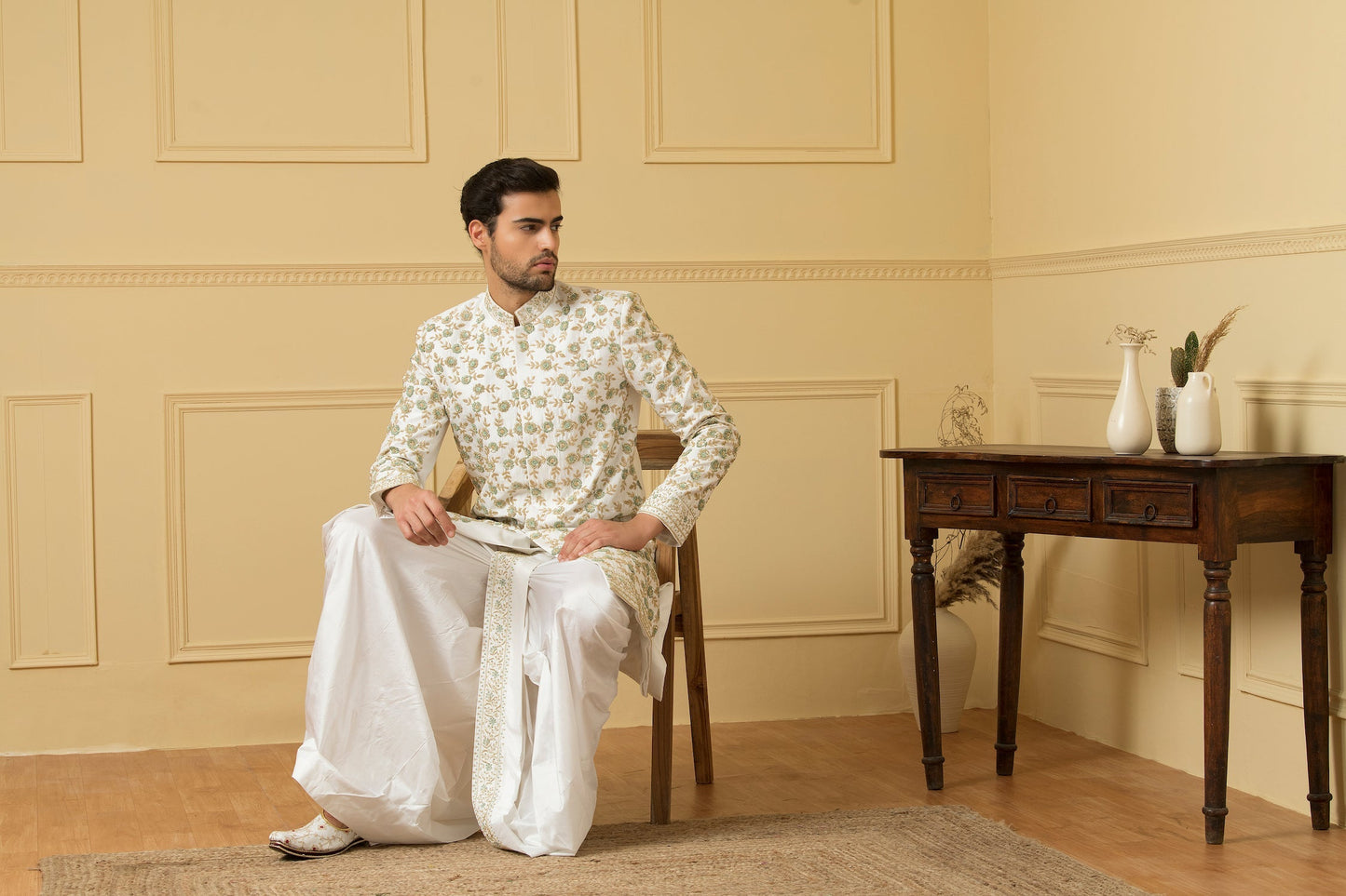 Verde Designer Men's Sherwani by Hilo Design