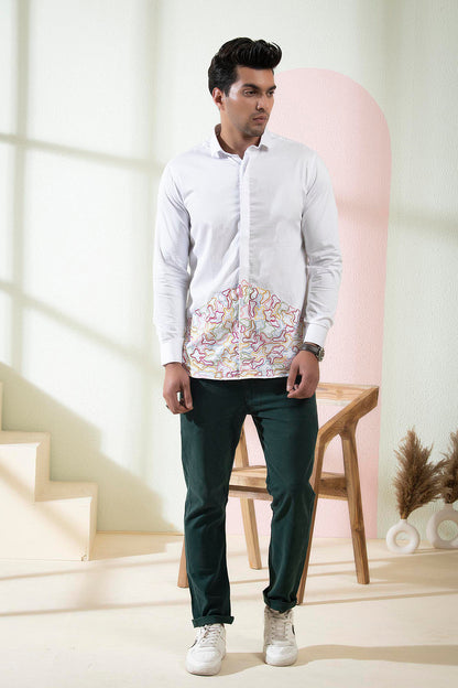 Rainbow Designer Men's Shirt by Hilo Design
