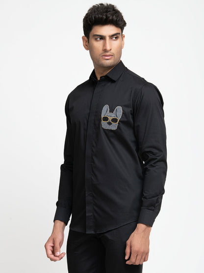 Dog Embroidery Shirt by Hilo Design