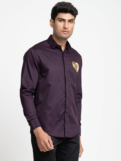 Heart Embroidery Shirt by Hilo Design
