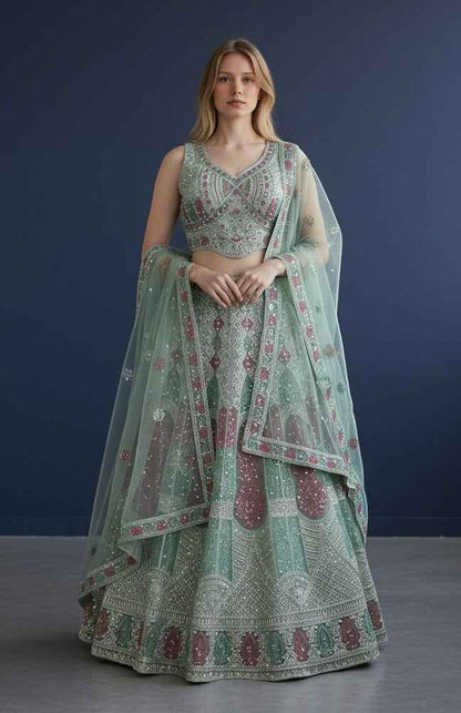 Lehenga Choli set : Light Green