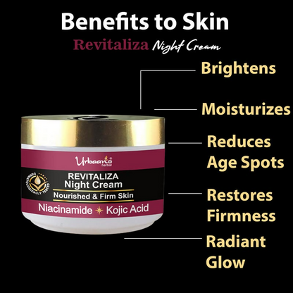 Urbaano Herbal Revitaliza Kojic Acid Night Cream