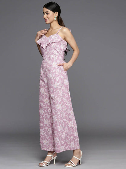 Ahalyaa Women's Traditional wear Jumpsuit - Lavender