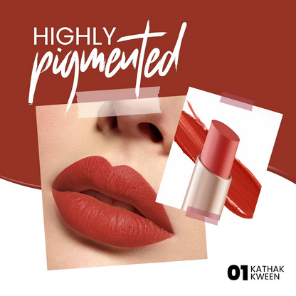 MARS Cosmetics Creamy Matte Long Lasting Lipstick - 01 Kathak Kween