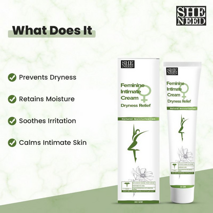 SheNeed Feminine Intimate Cream Dryness Relief