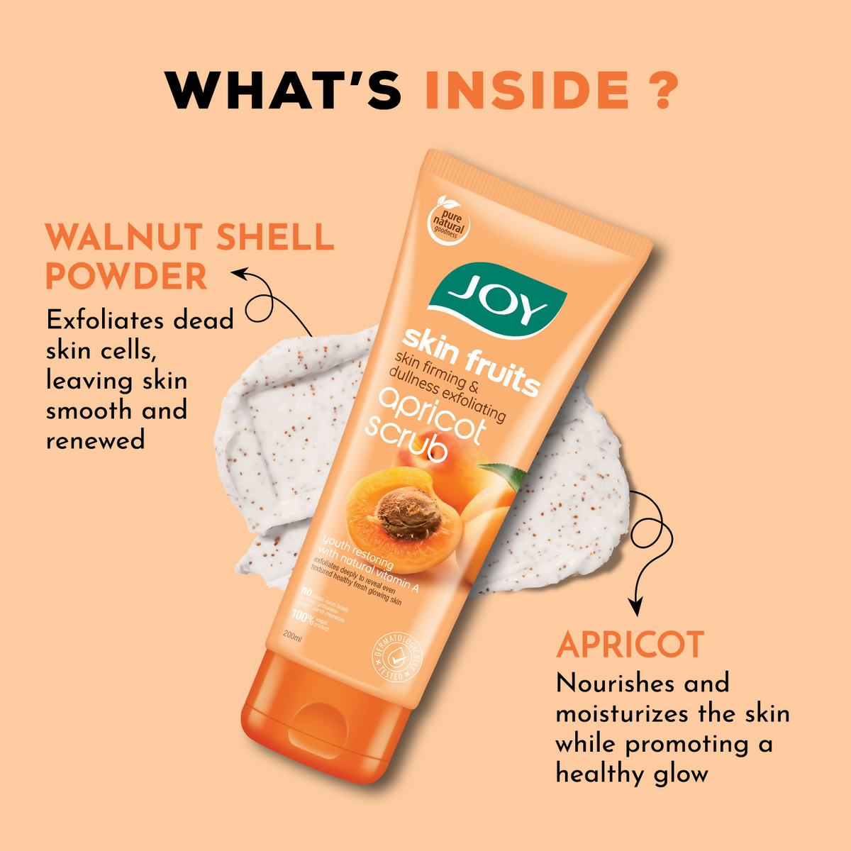 Joy Apricot & Walnut Face & Body Scrub