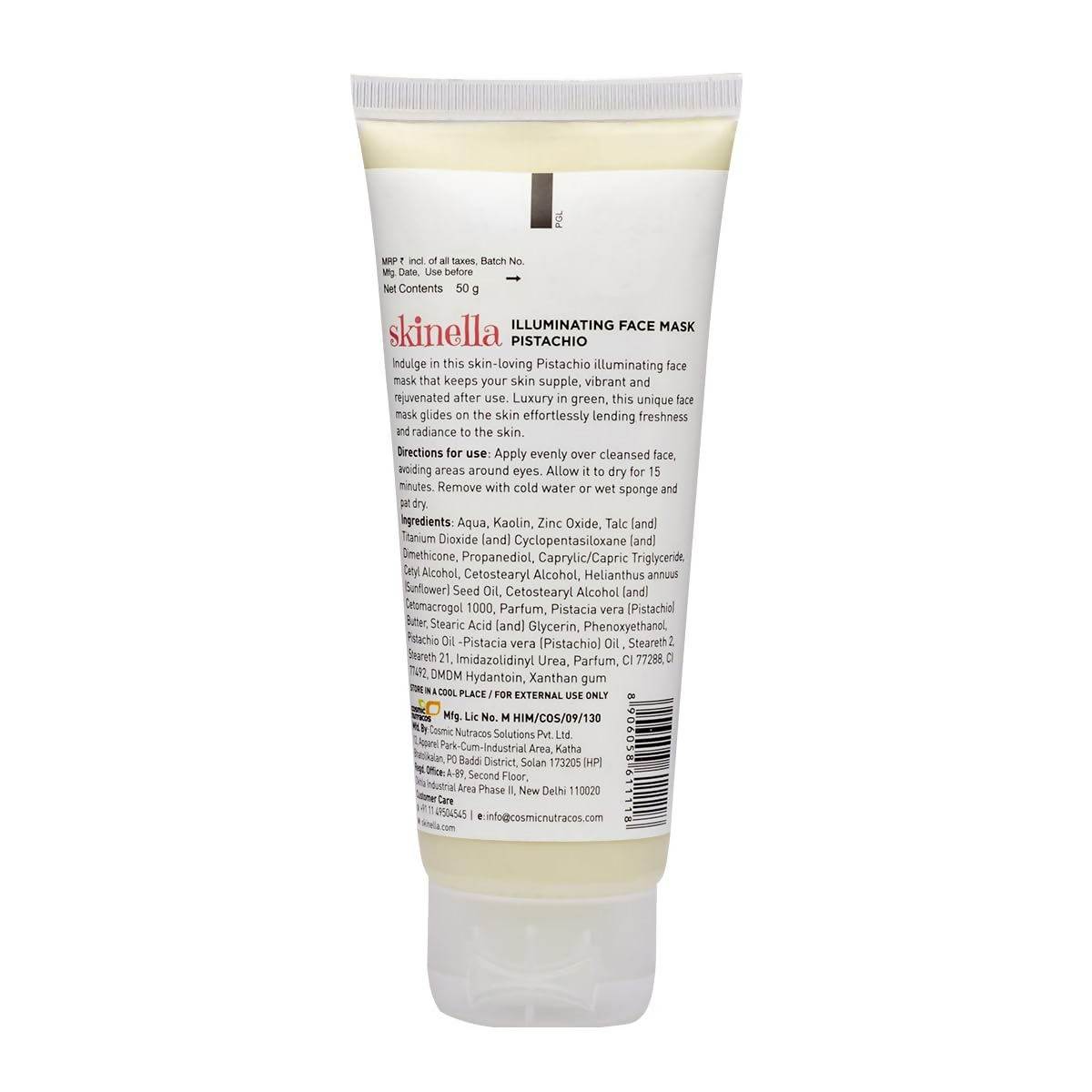 Skinella Illuminating Face Mask Pistachio