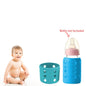 Safe-O-Kid Silicone Baby Feeding Bottle Cover Cum Sleeve for Insulated Protection 60mL- Blue