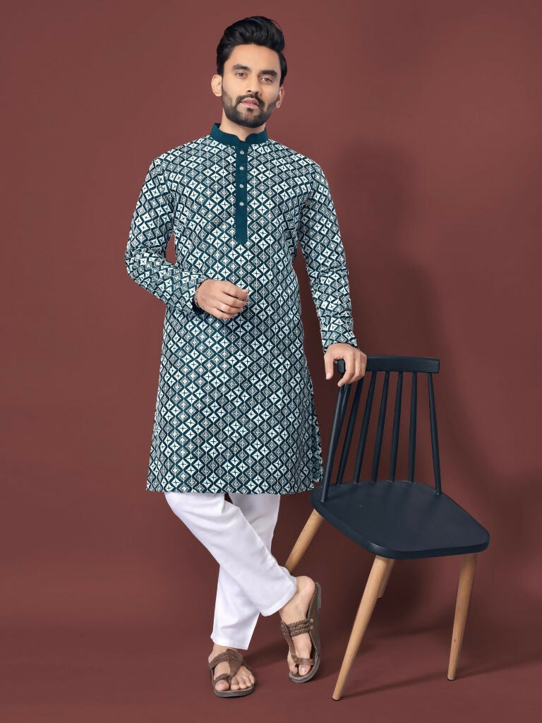 Traditional Readymade Kurta Pajama for Men by Infinity Export