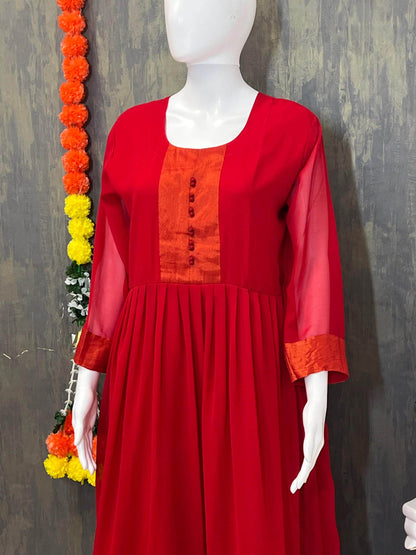 Georgette long kurti