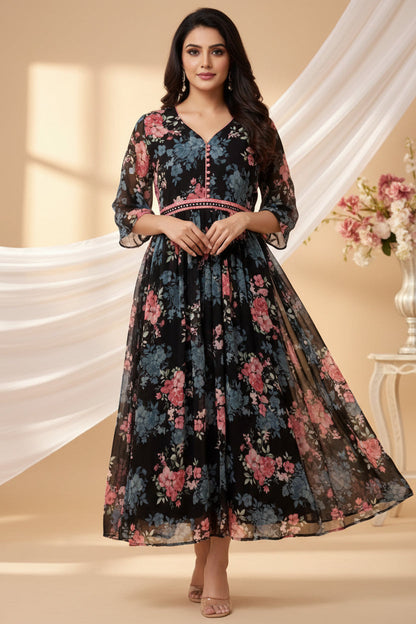 Chiffon long kurti