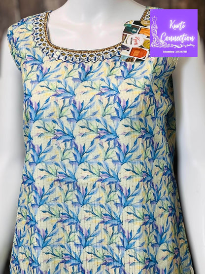 Georgette kurti, light sequin work, Indian kurti