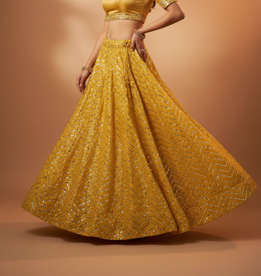 Sequin Lehenga