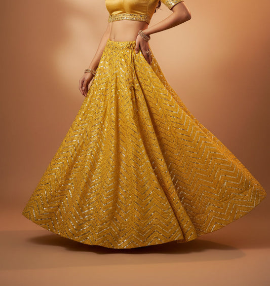 Sequin Lehenga