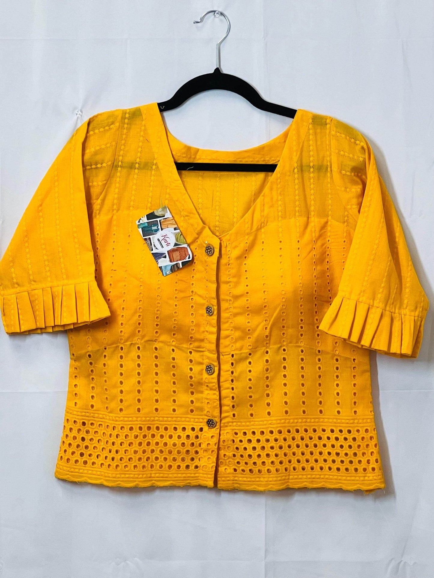 Long blouses : chikankari