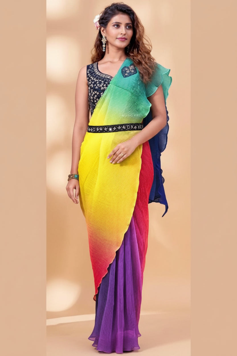 Readymade saree / pre pleated saree