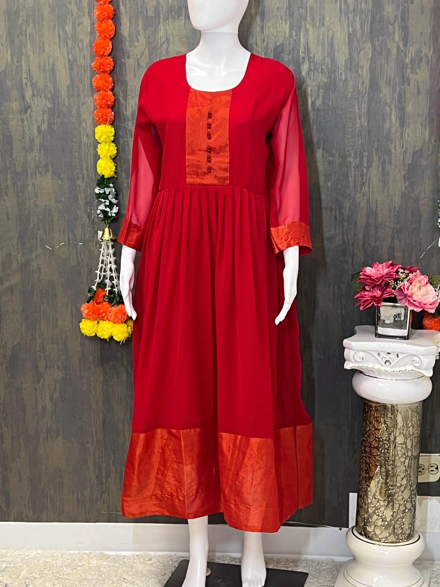 Georgette long kurti