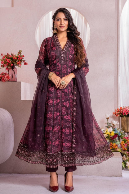 Soft organza salwar suit / plus size Kurtis