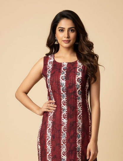 Batik print kurti