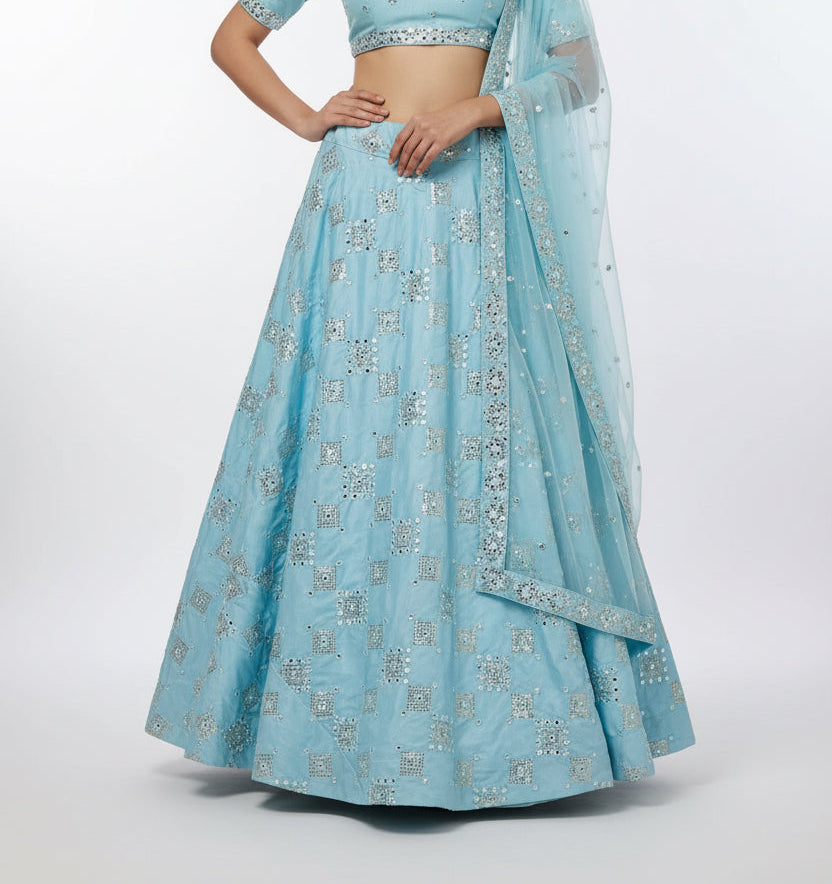 Silk Lehenga skirt : garba