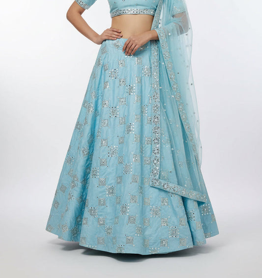 Silk Lehenga skirt : garba