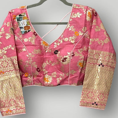 Pink Banarasi blouse