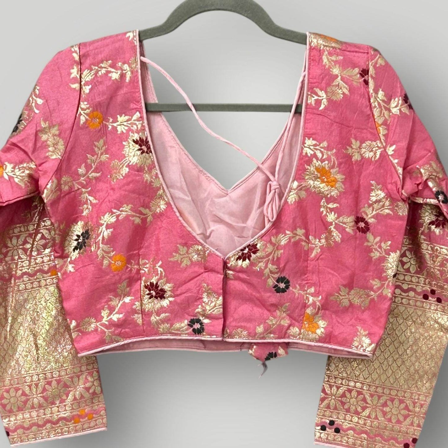 Pink Banarasi blouse