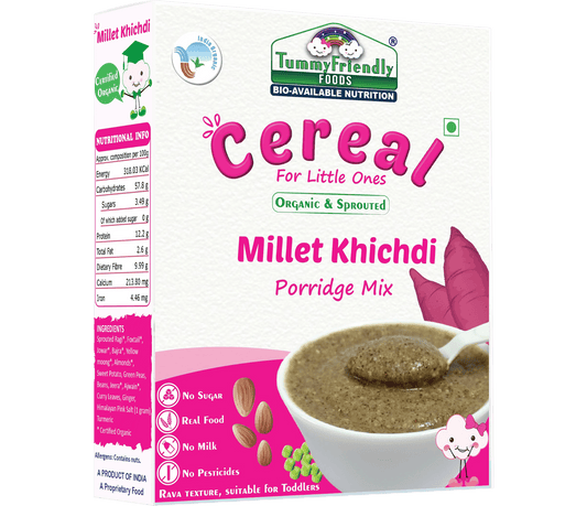 TummyFriendly Foods Organic Millet Khichdi Mix With Vegetables for Toddler Cereal