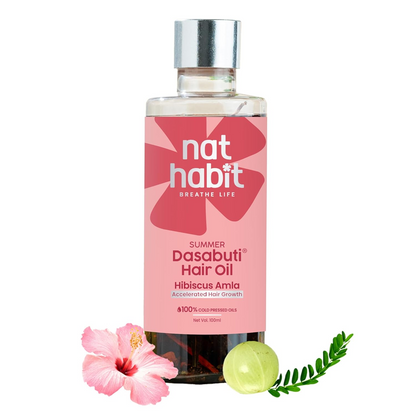 Nat Habit Hibiscus Amla Hair Growth Summer Dasabuti Hair Oil