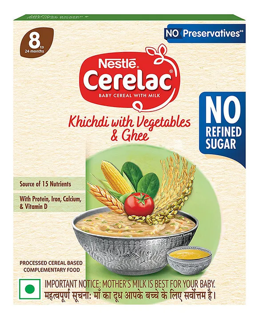 Nestle Cerelac Baby Cereal With Milk - Khichdi With Vegetables & Ghee