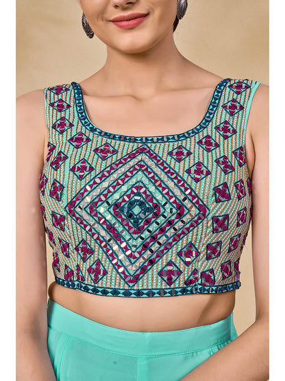 Myra Wine Jacket Style Sharara Suit