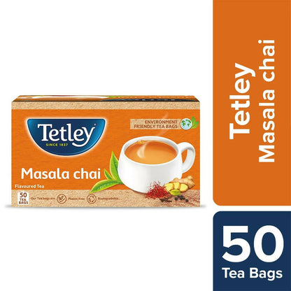 Tetley Masala Chai With Natural Flavour Black Tea Bags