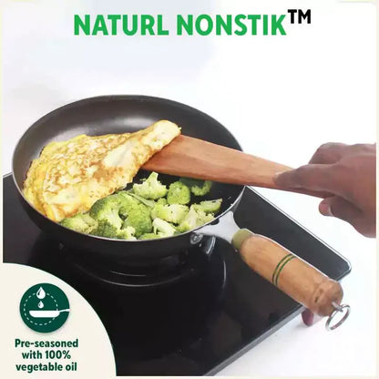 The Indus Valley 100% Pure Iron Cookware Set: Kadai+ Tawa+ Fry Pan, Toxin-free Sheet Iron, Pre-seasoned, Induction & Gas, Kitchen Set for Home, Tadka Pan