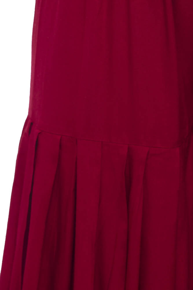 Mominos Fashion Reyon Cotton Maroon Palazzo