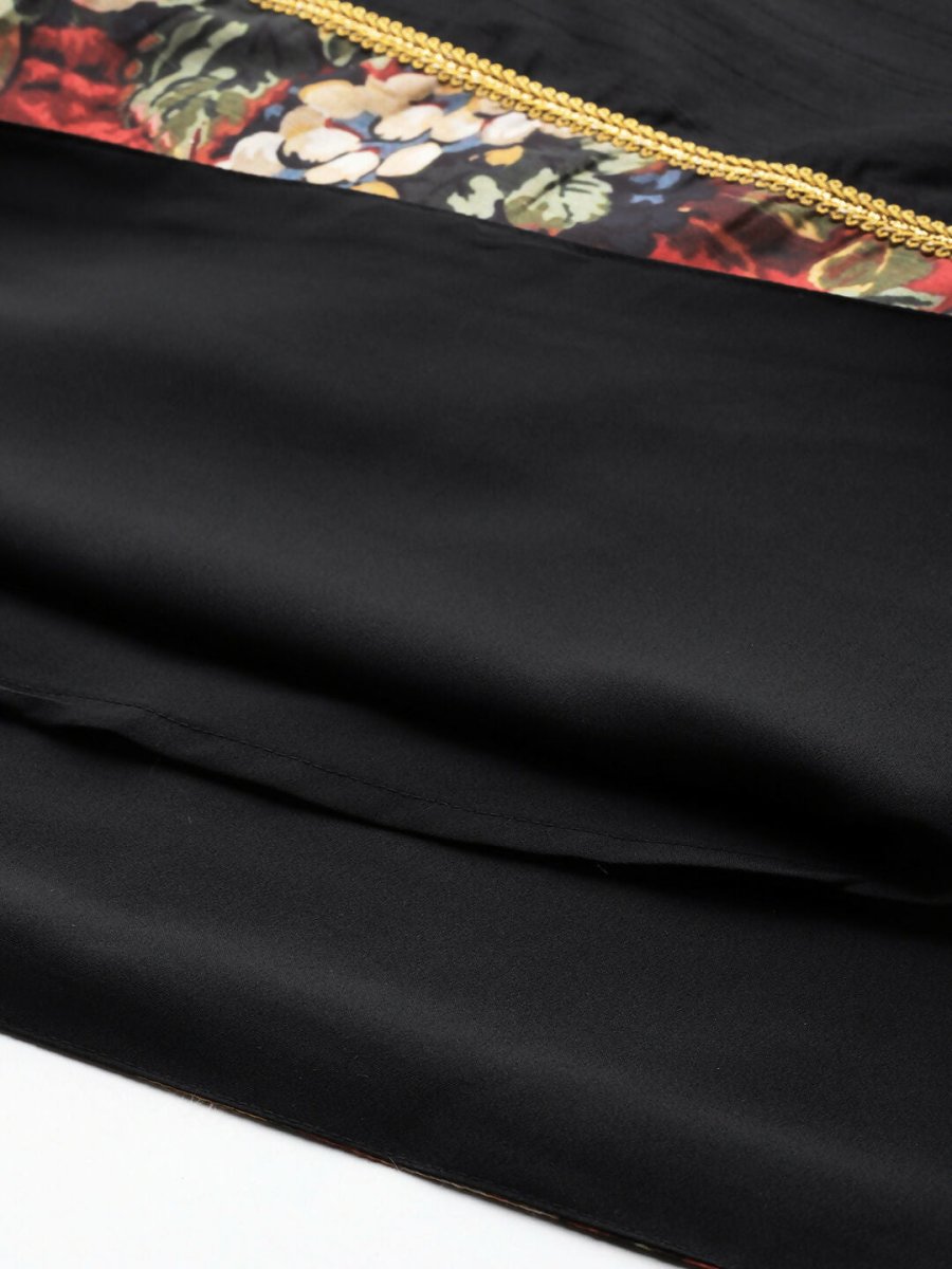 Ahalyaa Women's Traditional wear Ethnic Dress - Black