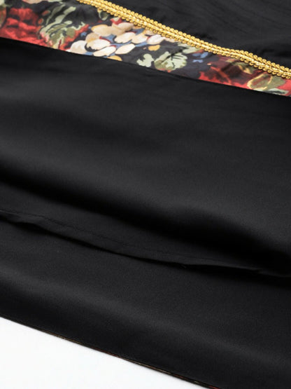 Ahalyaa Women's Traditional wear Ethnic Dress - Black