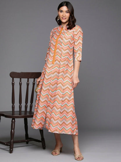 Ahalyaa Women's Traditional wear Ethnic Dress - Multi Color