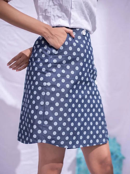 Diva Globe Polka dot Women Overlap Skirt
