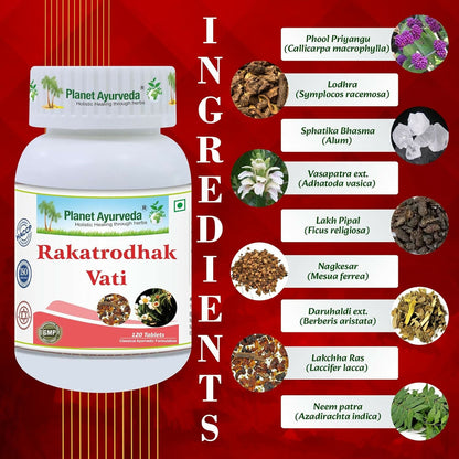 Planet Ayurveda Rakatrodhak Vati