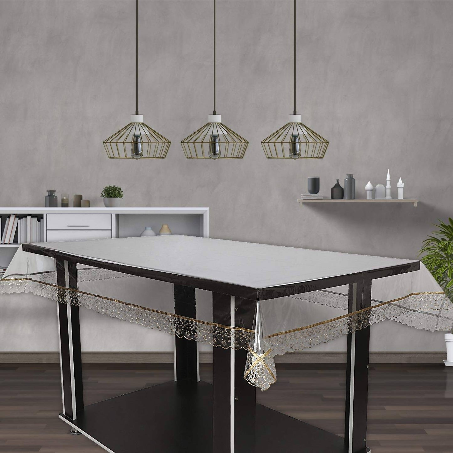 OrientalWeavers Decojewels Waterproof Reversible 6 Seater Dining Table Cover